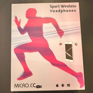 Sport Bluetooth wireless earbuds Headphones - NEW